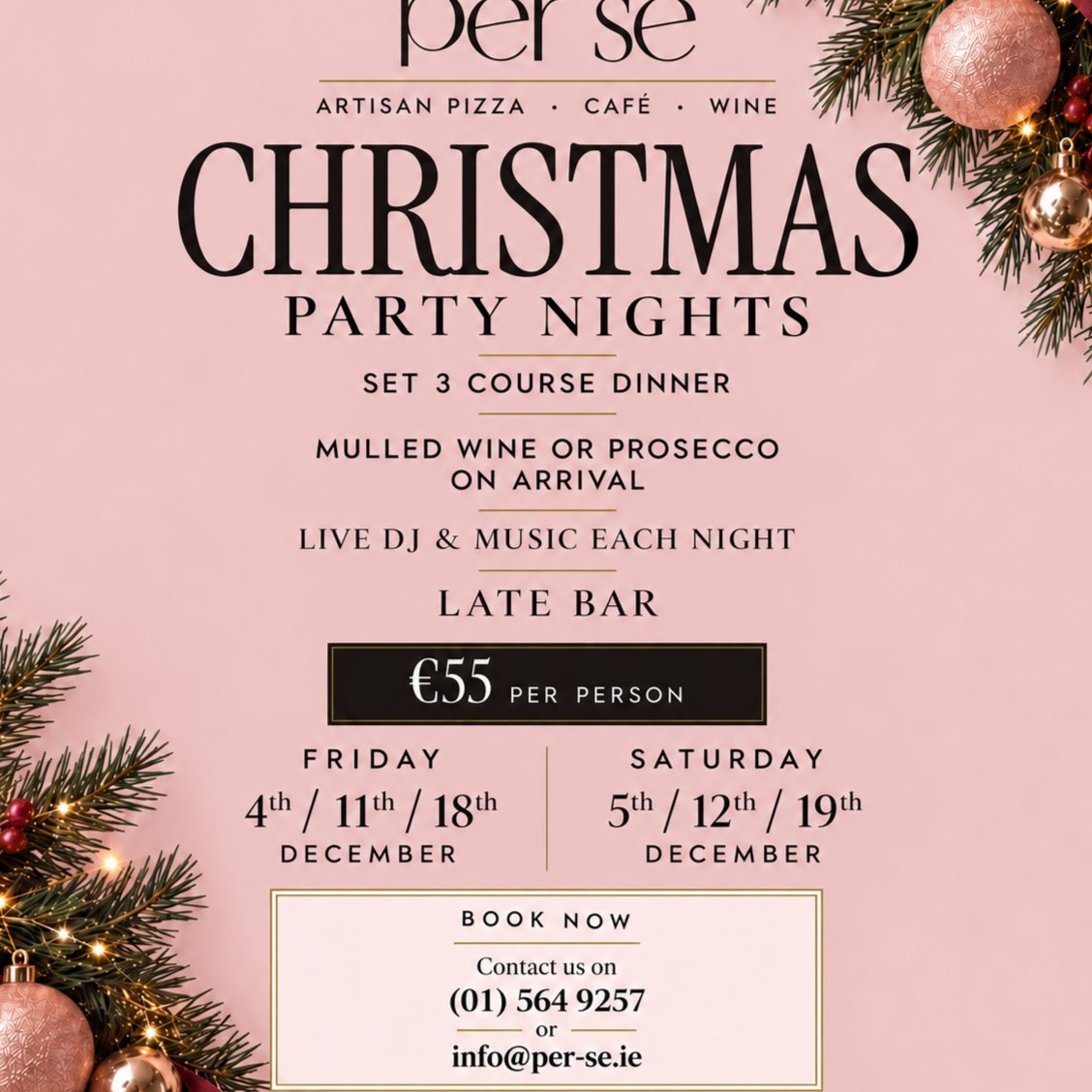 Christmas Party Nights @per-se Restaurant